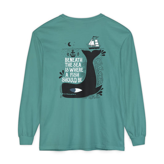 Beneath the Sea front & back Long Sleeve Tee