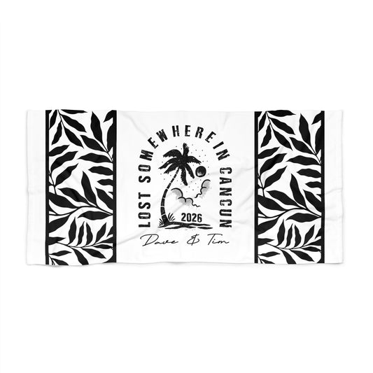 Lost somewhere in Mexico 2026 black TOWEL