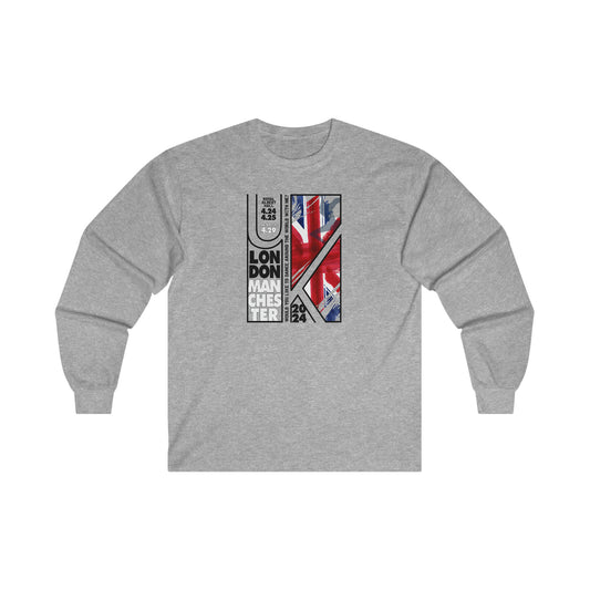 England Europe 2024 Long Sleeve Tee w/set list