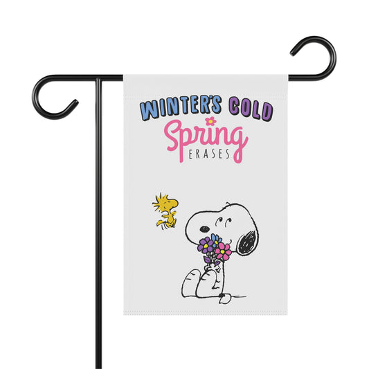 Winter's Cold Garden Flags