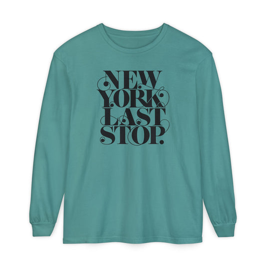 Last Stop Script 2026 Long Sleeve Tee