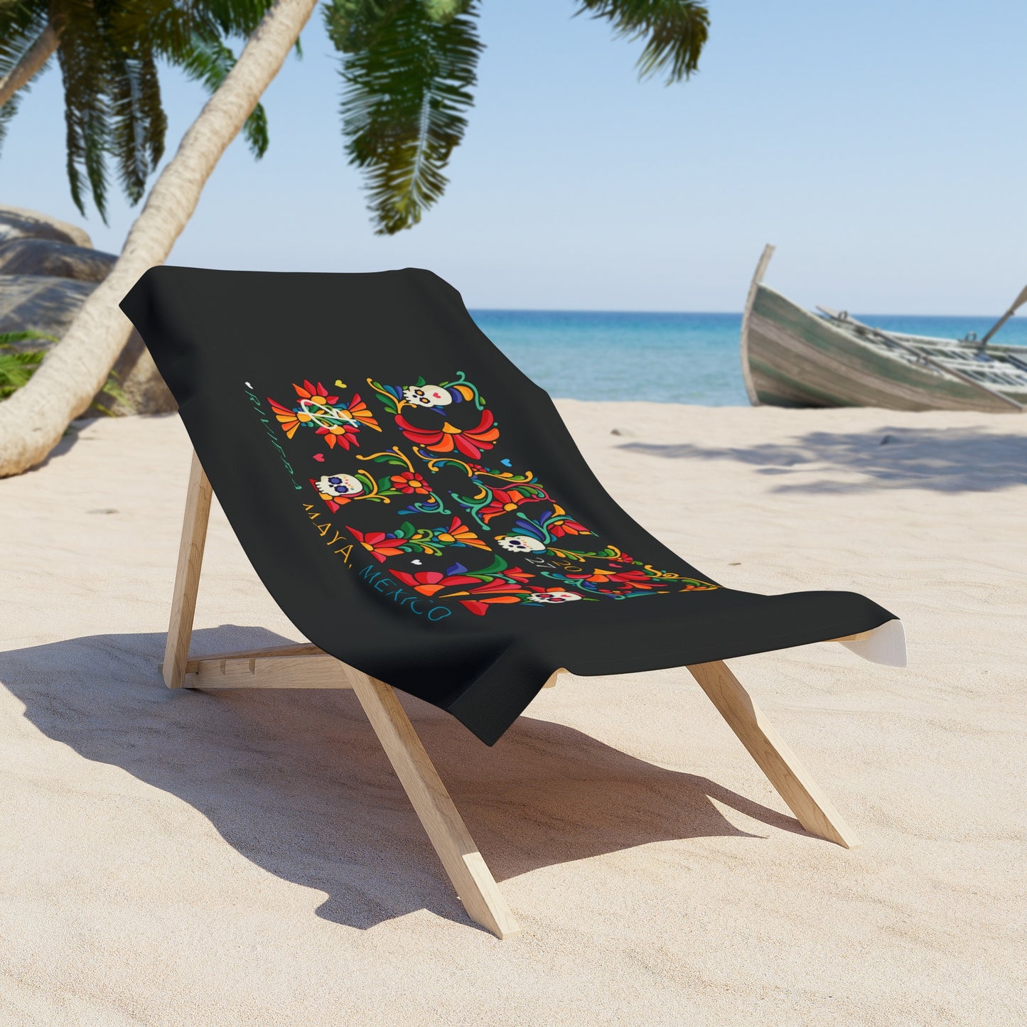 D&T Floral Mexico 2027 Beach Towel