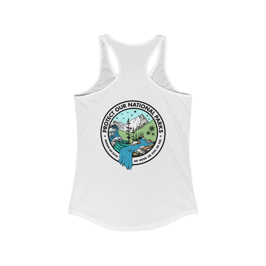 Protect Our National Parks - Funny *With Back Print Woman's Tank