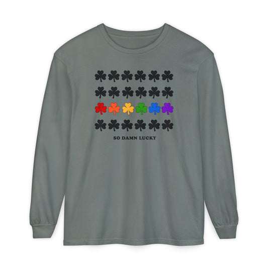 So Damn Lucky With Pride Long Sleeve Tee