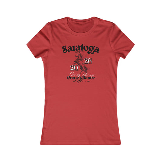 Saratoga 2026 Floral Woman's Cut Tee
