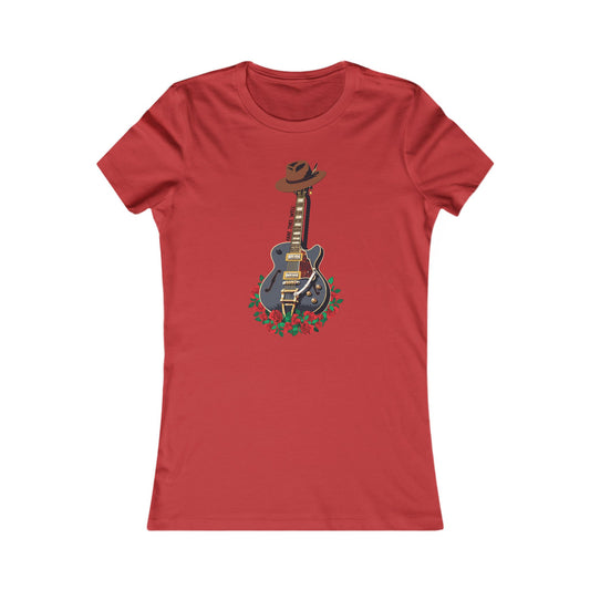 Bobby Guitar & Hat Tribute Woman's Cut Tee