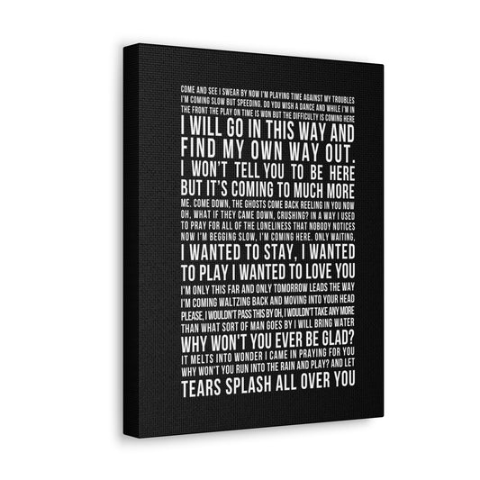 #41 Lyric Art Canvas Print
