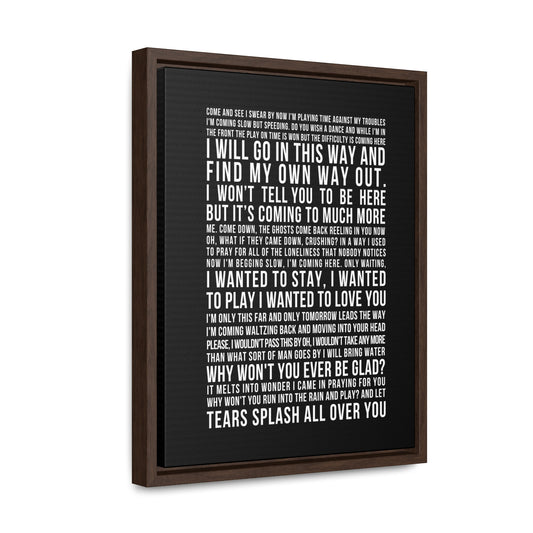 #41 Lyric Art Canvas Print