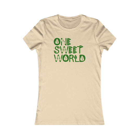 One Sweet World Woman's Cut Tee