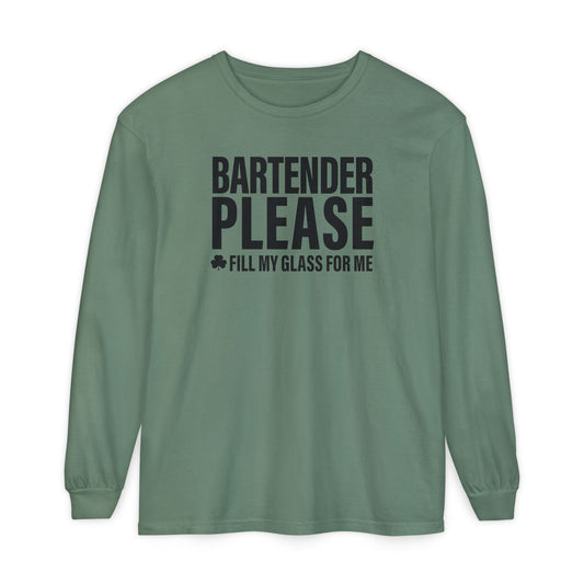Fill My Glass For Me Long Sleeve Tee