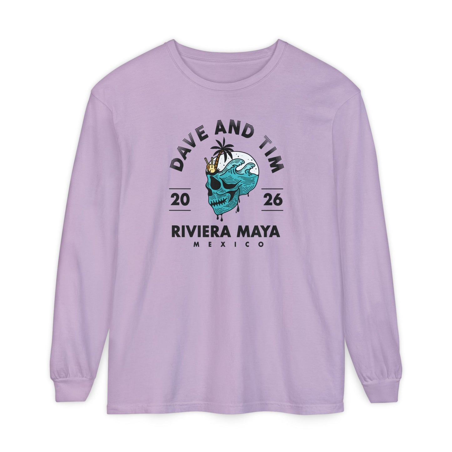 D&T Skull Palm Trees 2026 Long Sleeve Tee *With Set List