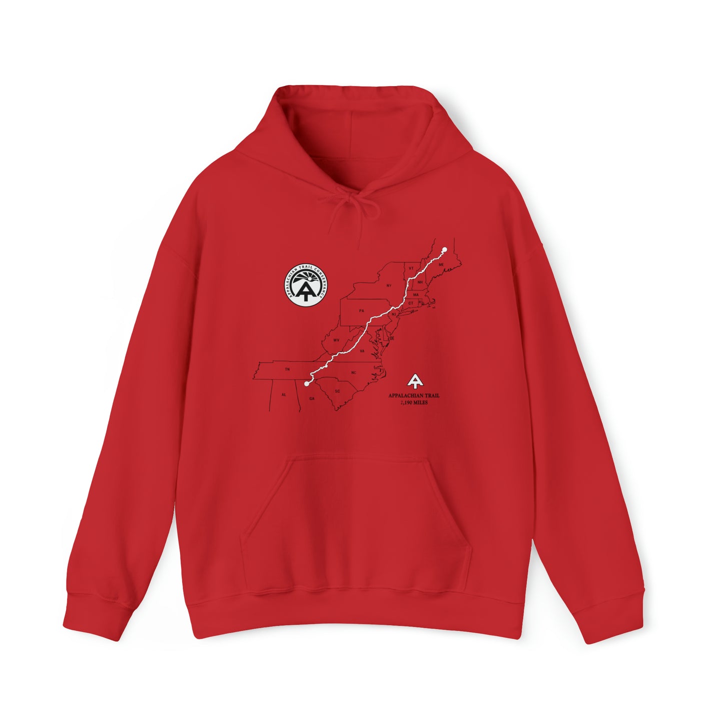 Appalachian Trail Map Hoodie