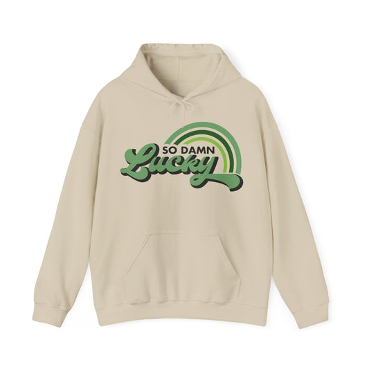 So Damn Lucky Rainbow Hoodie