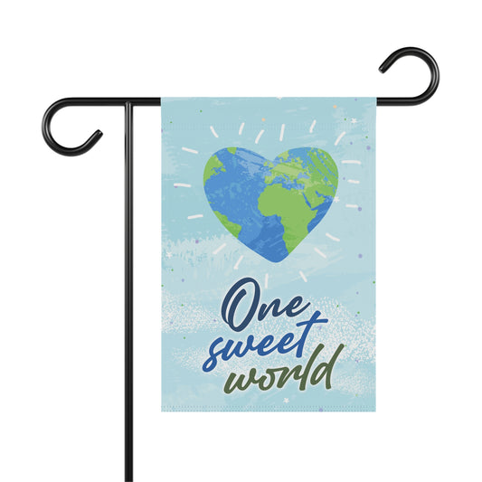 One Sweet World Garden Flags