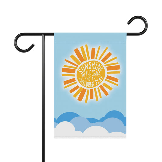 Sunshine In The Grass Garden Flags