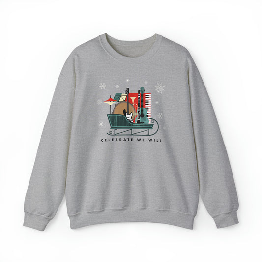 Celebrate Santa Sled Sweat Shirt