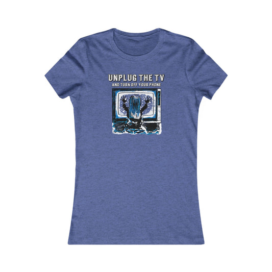 Unplug The TV Woman's Cut Tee