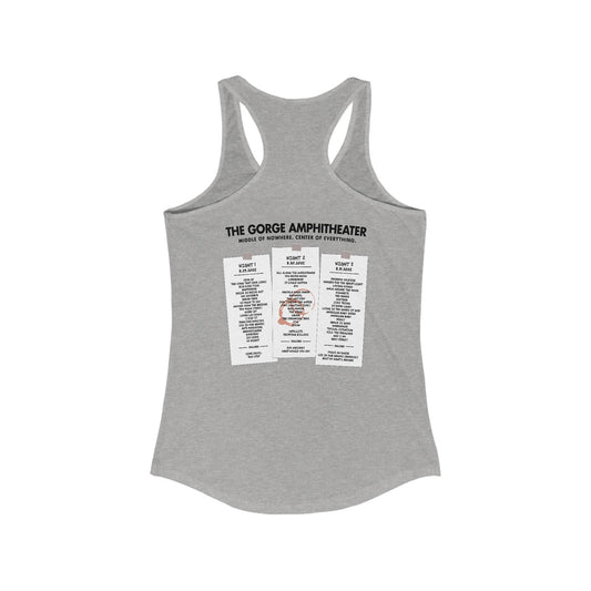 Stay Up Gorge 2025 Woman's Tank *With Set List