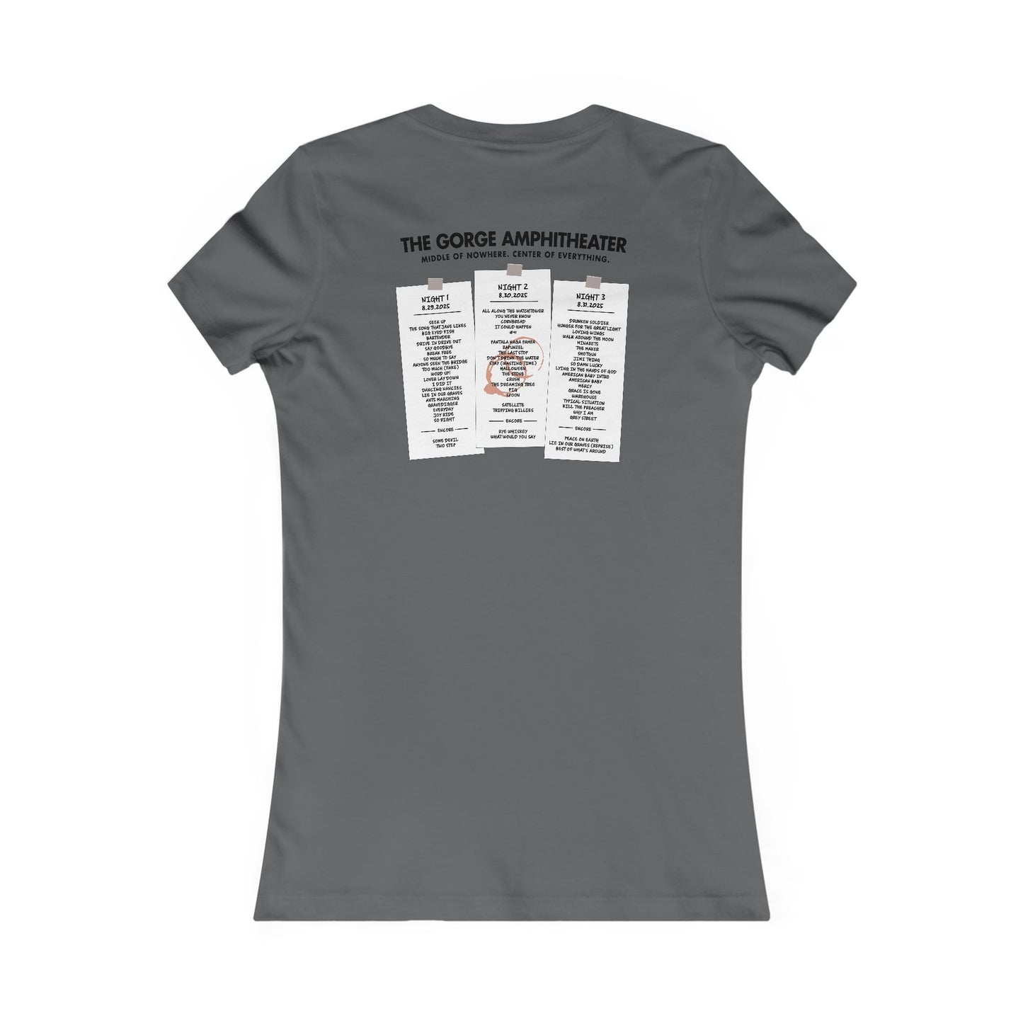 Gorge Weekend 2025 Woman's Cut *With Set List