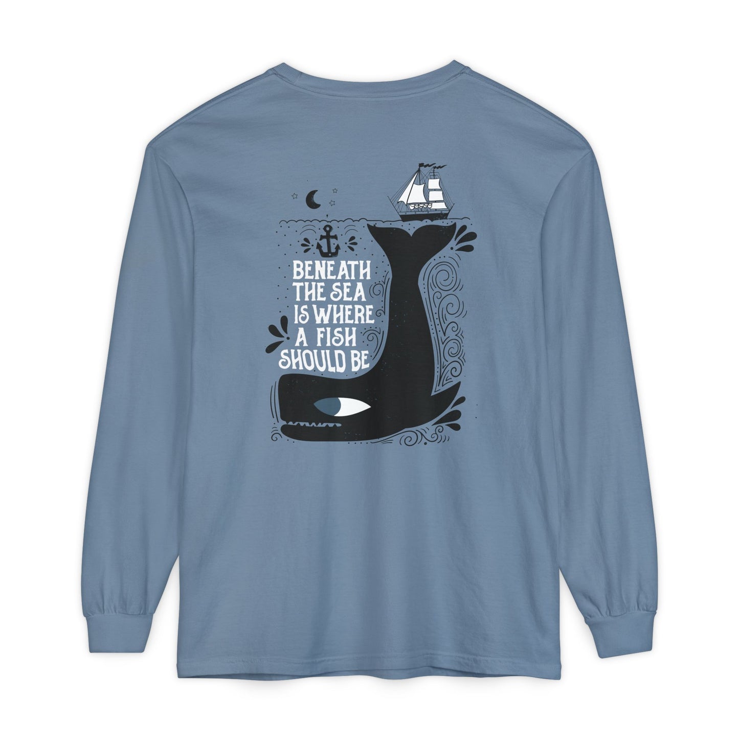 Beneath the Sea front & back Long Sleeve Tee