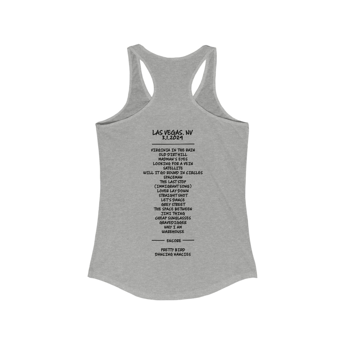 Las Vegas So Damn Lucky 2024 Tank Top *With setlist