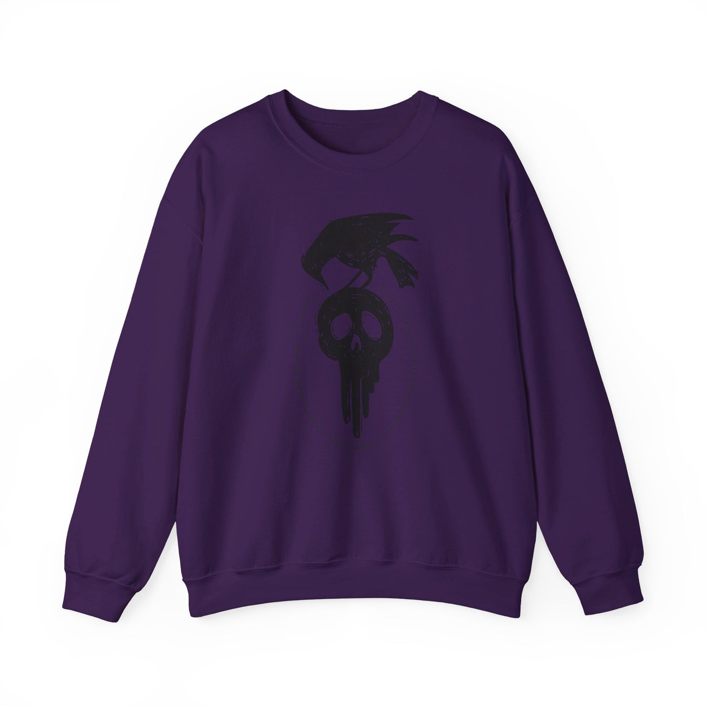 Halloween Raven Crew Neck Sweatshirt