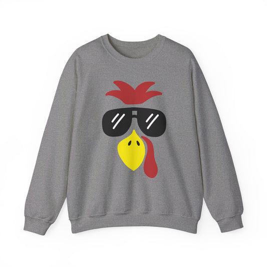 Turkey Face Crew Neck Sweatshirt