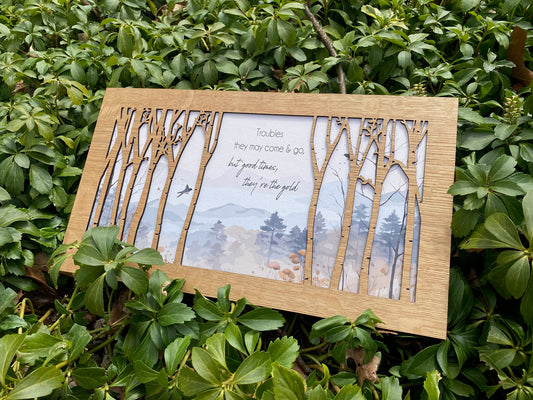 Wood Layered Troubles They may Come & Go