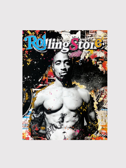 Tupac Multi Media Art Print 11x14