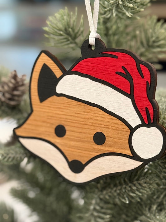 Christmas Fox Ornament