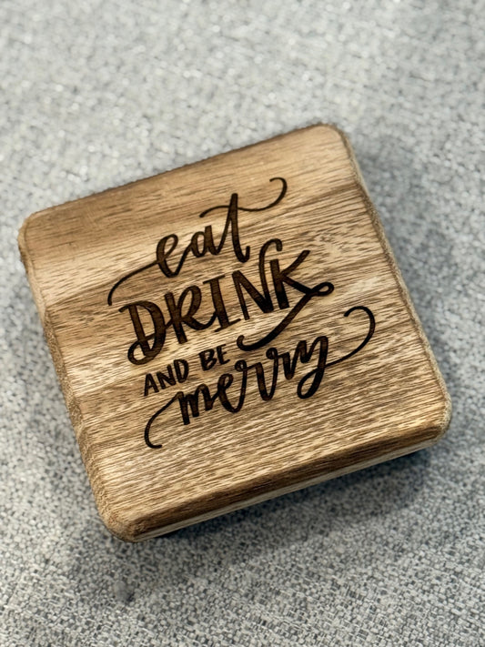 Eat Drink and Be Merry Candle Hot Plate