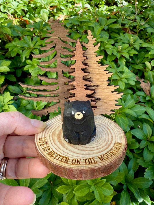 Life is better on the mountain bear