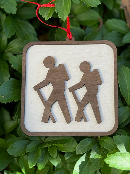 Hiking Trail Sign Ornament