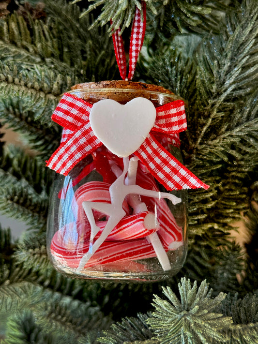 Scented Sweet Like candy Glass Jar Ornament
