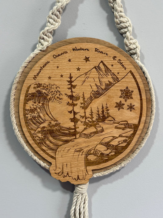 Braided Cord Hanger Art