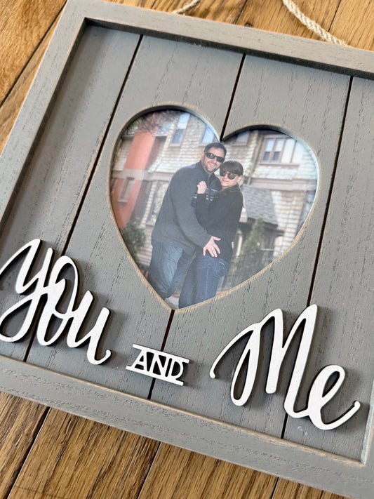 You & Me Wood Slat Frame