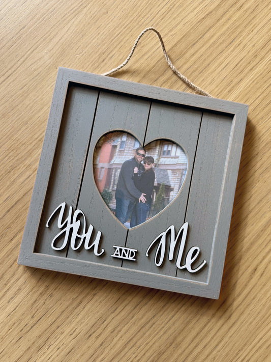 You & Me Wood Slat Frame