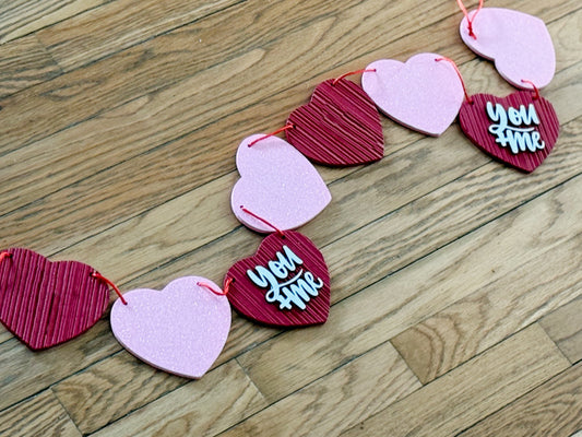 Limited Run Valentines Day Wood Garland