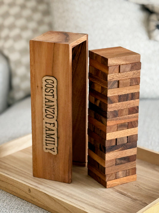 Custom Wood Personalized Stacking Game