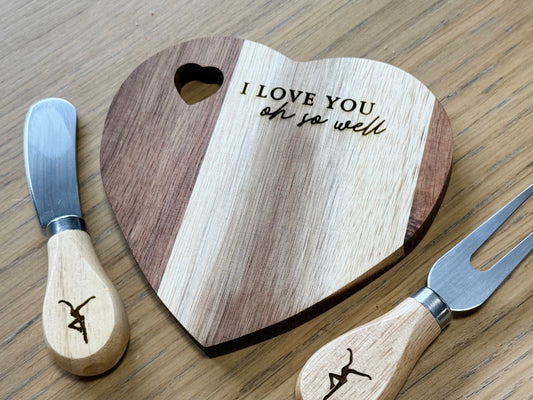 HEART Cutting Board *I Love You Oh So Well 5x5.25