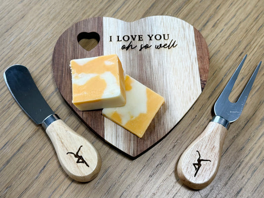 HEART Cutting Board *I Love You Oh So Well 5x5.25