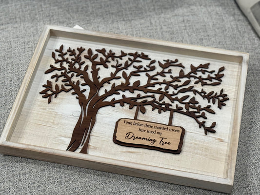 Dreaming Tree Whitewashed Frame