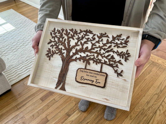 Dreaming Tree Whitewashed Frame