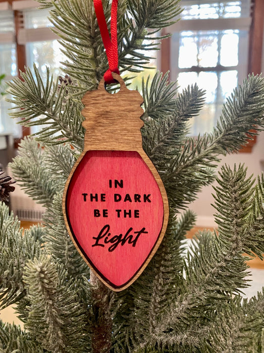 In The Dark Hand Painted Multi Layered Wood Ornament