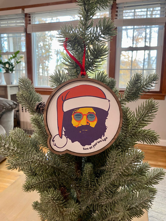 Jerry Santa Abstract Wood & Print
