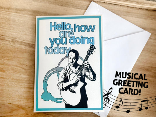 MUSIC Greeting Card - Hello (Plays Granny)