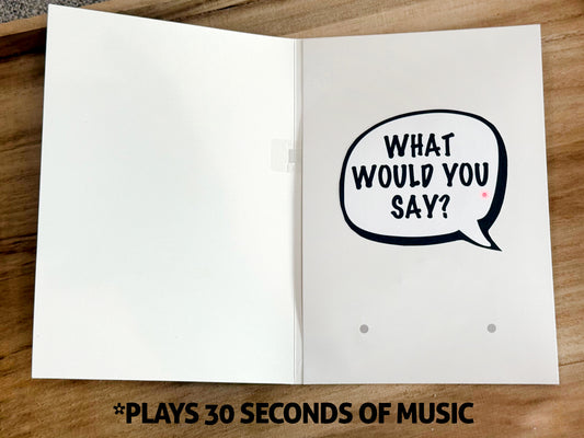 MUSIC Greeting Card - Mom It's My Birthday
