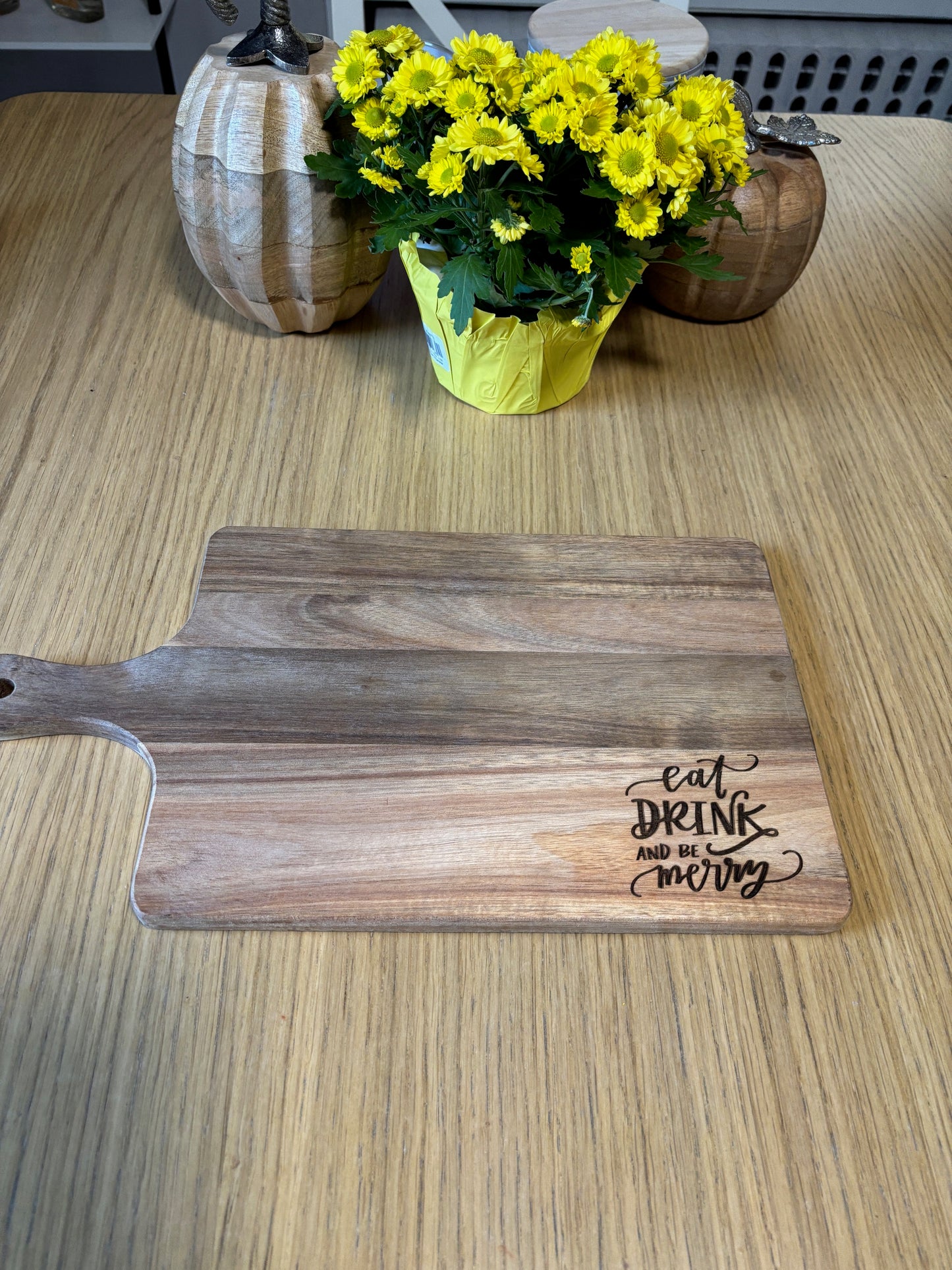 Eat, Drink and Be Merry Cutting Board