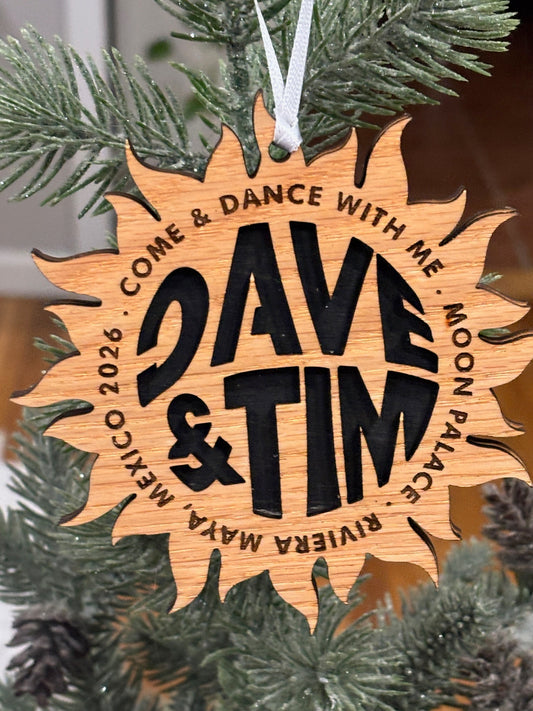 Dave & Tim mexico 2026 Ornament