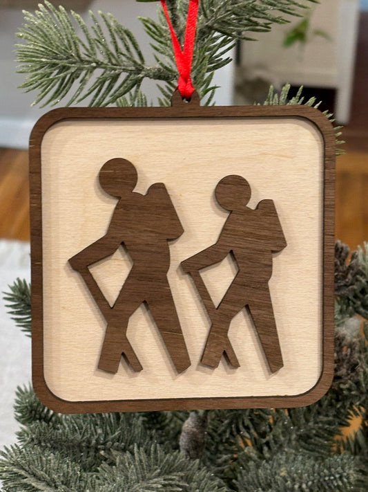 Hiking Trail Sign Ornament